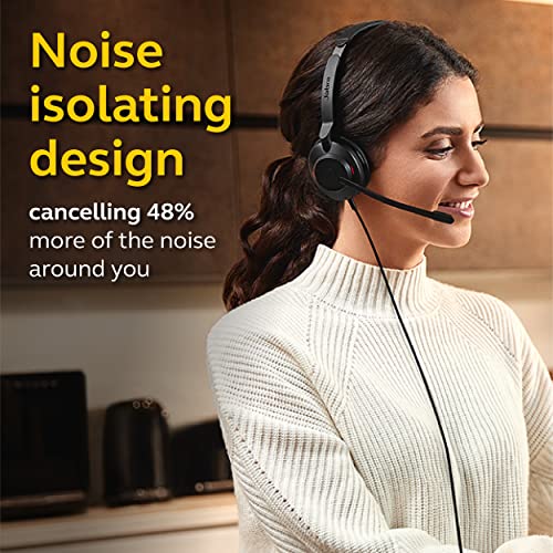 Jabra Evolve2 30 Ms Wired Headset, Usb-A, Mono, Black – Lightweight, Portable Telephone Headset With 2 Built-In Microphones – Work Headset With Superior Audio And Reliable Comfort #TOP4