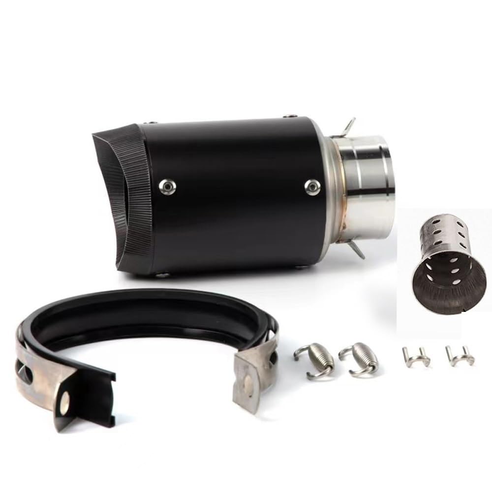 Uitlaat Trim 60mm motocyklowy tłumik wydechowy lutowany węglem z DB Killer fit S1000RR/M R6 R11 CBR650 CBR1000R MT09 ZX10R H2(B Stainless steel)