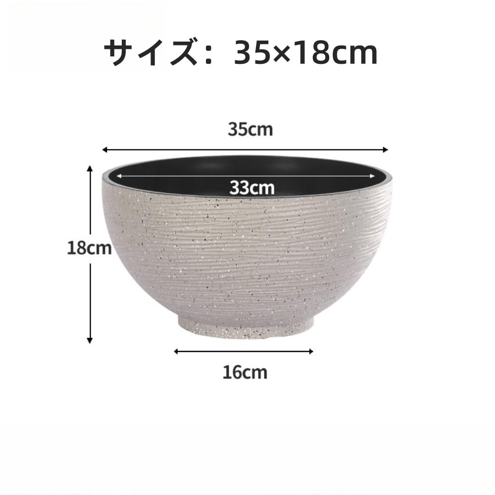 Amazon.co.jp: 睡蓮鉢 メダカ鉢 丸鉢 プラスチック 飼育鉢 模造