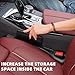 Axutous Car Seat Gap Filler Universal for Car SUV Truck Interior Accessories Seat Gap Plug Organizer Blocker with Storage Slot Black Pack of 2