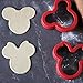 Kayaso Mickey Mouse and Minnie Mouse Cookie Cutter Set, Fun Sandwich Biscuit Cutter for Kids, Food Grade Stainless Steel (pack of 2)