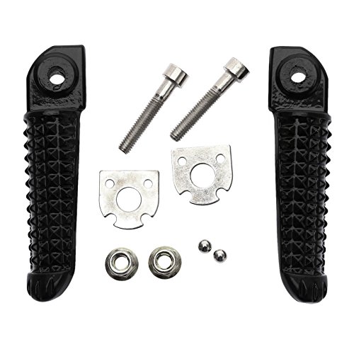 Dophee Cale-pied Repose-pieds arrière en aluminium adaptés pour Yamaha YZF R6 1999-2012, YZF R6S 2003-2008 05 06