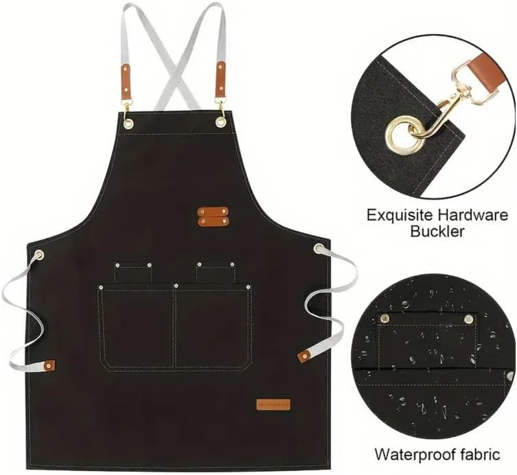 Chef's apron for hotel cooking restaurant waiter; ladies' restaurant coffee shop baking shop manicure shop work apron uniform