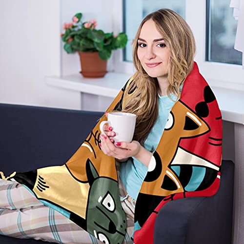 Couverture motif chat mignon idée cadeau douce pour lit - 8