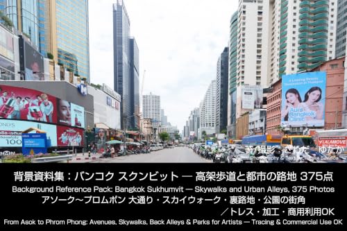 Bangkok Sukhumvit Skywalks and Urban Alleys 375 Photos: From Asok to Phrom Phong Avenues Skywalks Back Alleys and Parks for Artists Tracing and Commercial Use OK (Japanese Edition)