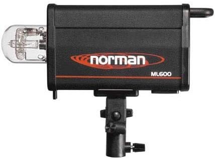 Rear view of Norman ML-600 Monolight showing flash tube