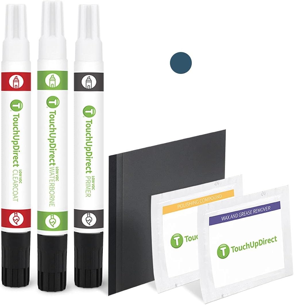 TouchUpDirect L2/M7023/M7029 True Blue Metallic Compatible with Ford Exact Match Touch Up Paint Combo - Platinum Kit