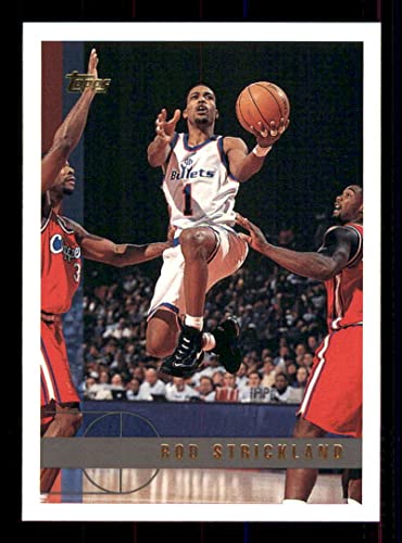 1997-98 Topps Series 1 Basketball #5 Rod Strickland Washington Wizards Official NBA Trading Card (Stock Photo Shown, Card in Near Mint to Mint Condition)