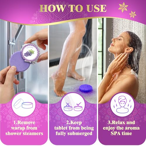 Qivatex Shower Steamers Aromatherapy, for Mom, Teacher Appreciation Gifts, Birthday Wife Mom Teen Girls, SPA Relaxation Shower Bombs, Bath Bombs Cosmetic Bath Salts 8 Pcs