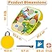 Bean Bag Toss Game-Toss Game Kit for Kids,Cornhole Board,Sandbag Throwing,Dart Board and Tic Tac Toe,Indoor Outdoor Throwing Games for Family Activity,Gifts for Age 3+ Years Old Girls Boys Toddlers