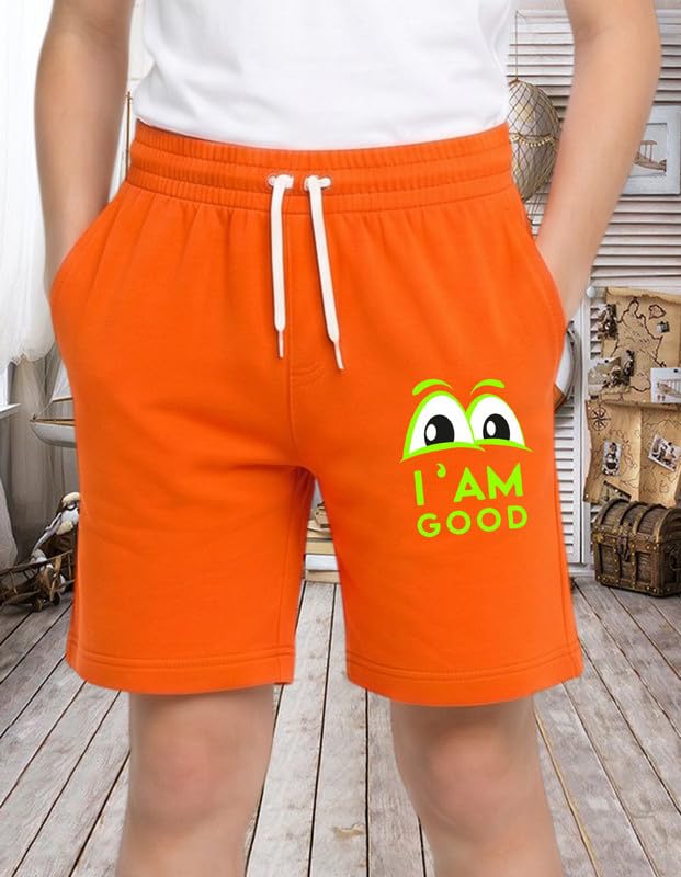 Image of Nusyl Solid & Printed Cotton Blend Shorts for Boys | Comfortable Casual Shorts | Soft Breathable Fabric with Elastic Waistband | Relaxed Fit | 2-16 Years | Multiple Colors