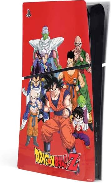 Skinit Decal Gaming Skin Compatible with PS5 Slim Digital Edition Console - Officially Licensed Dragon Ball Z Group Design