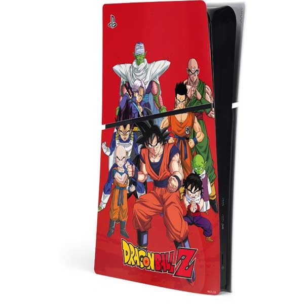 Skinit Decal Gaming Skin Compatible with PS5 Slim Digital Edition Console - Officially Licensed Dragon Ball Z Group Design