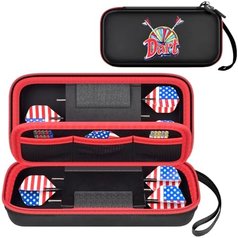 Dart Protective Case for 6 Pieces Metal Tip Darts, Steel Darts Carrying Storage Holder Bag for Flights, Shafts & Accessories-Box Only