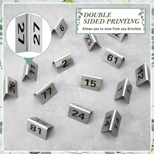 Numeri d'ordine da tavolo 1-50/1-100 in acciaio inox, per ristoranti, matrimoni, ristoranti, bar, feste, banchetti, segnaposto, segnaposto