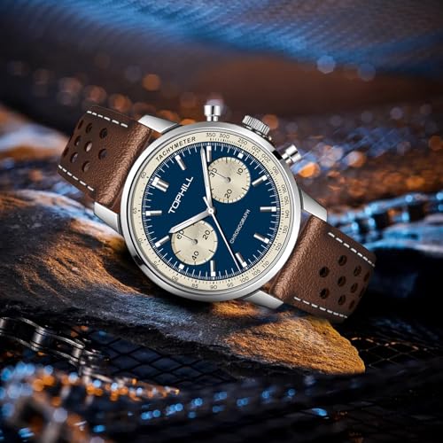 Image of TOPHILL Men Watches Automatic Mechanical Watches - Dive, GMT, Chronograph & Dress Styles | 316L Stainless Steel, Sapphire Crystal, Ceramic Bezel | 5ATM-300M Waterproof with Super Luminous | Classic Business & Sport Casual