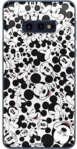 Skinit Decal Phone Skin Compatible with Galaxy S10e - Officially Licensed Disney Mickey Mouse Face Pattern Design
