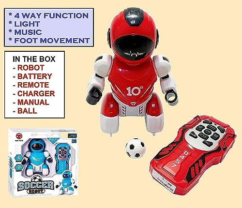 Image of Magicwand Soccer Playing Programmable Dancing & Walking Robot for Kids with Lights