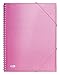 Produktbild ELBA A4 Plastikspirale transluzent Pink Sichtbuch mit 40 Plastikspirale Hüllen