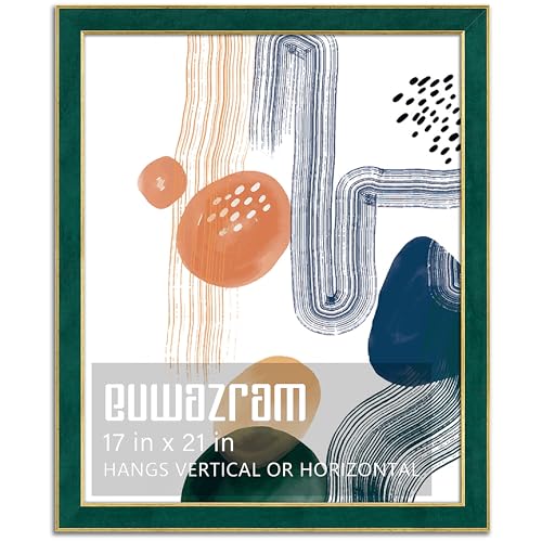 euwazram Suede 17x21 Frame - Single Frame, Christmas Elegant Green