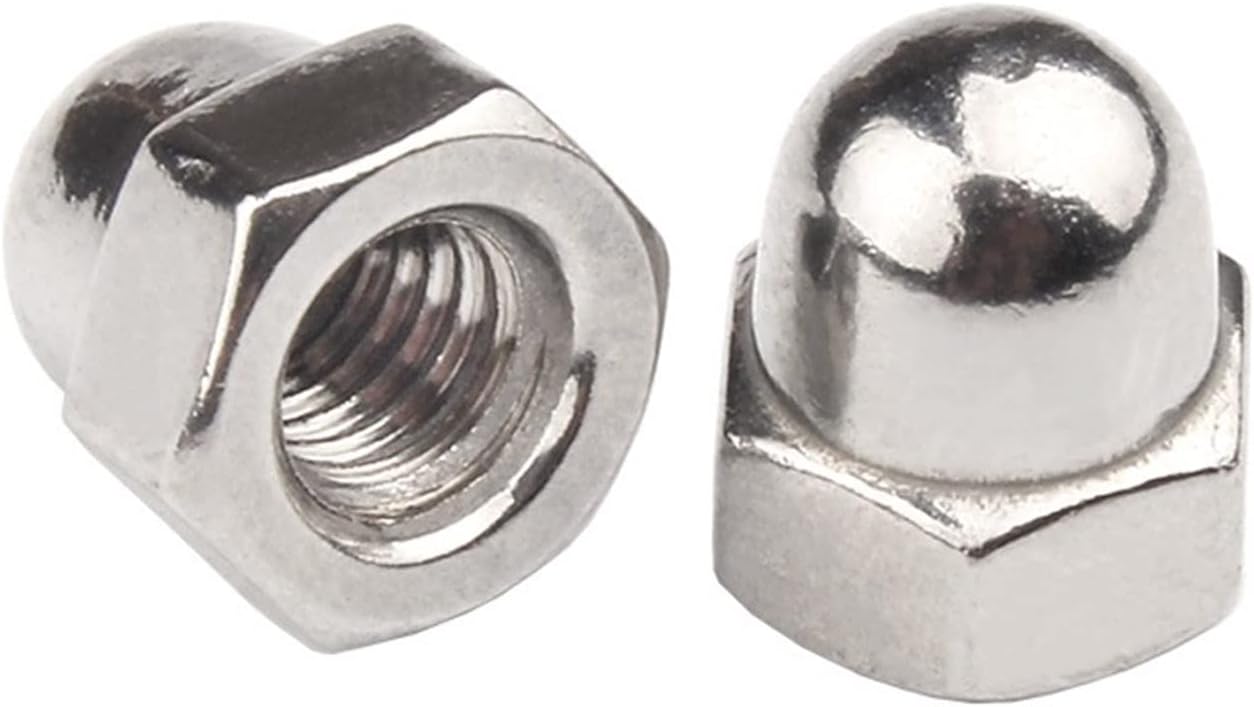 1/2"-13 Acorn Cap Nuts, 304 Stainless Acorn Nuts, 10Pcs-Pack