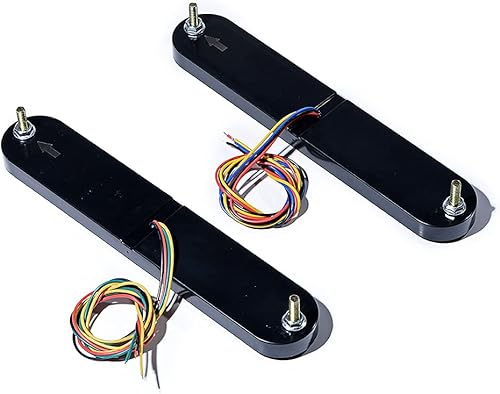 Miniatura 5 de Astra Depot Motocicleta doble guardabarros trasero Bagger montaje vertical LED varilla lámpara integrada señal de giro freno corriente luces