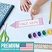 Hadley Designs Desk Name Tags for Classroom - 36 Student Name Plates for Desks Classroom Decor, Crayon School Nameplates Desk Tags - 1st, 2nd & 3rd Grade, Kindergarten, Preschool Must Haves