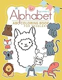 Alphabet Coloring Book under 5: abc coloring book for preschoolers high-quality black&white Alphabet coloring book for kids ages 2-4. Toddler ABC ... Animal Design (kids alphabet coloring book)
