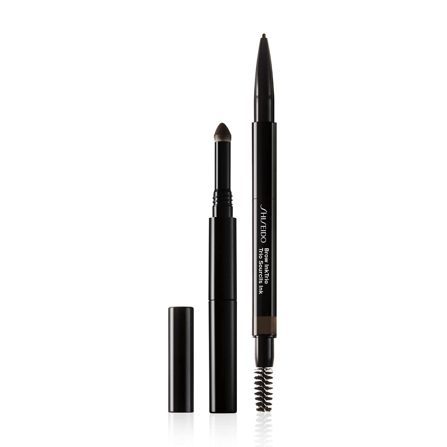 Shiseido BrowInk Trio, Ebony 04 - 3-in-1 Pencil, Powder & Brush to Balance, Fill & Define Brows - Sweat, Smudge & Water Resistant
