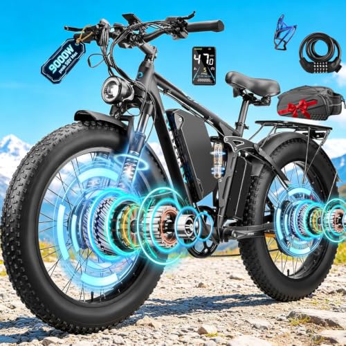 9000W Electric Mountain Bike with Dual Motors