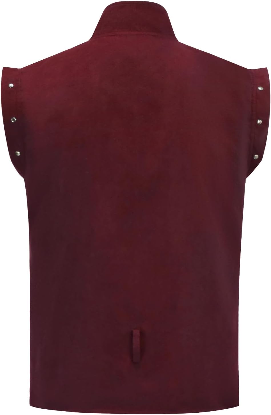 Men's Medieval Renaissance Vest Suede Waistcoat Vests Sleeveless Jacket Halloween Retro Vest