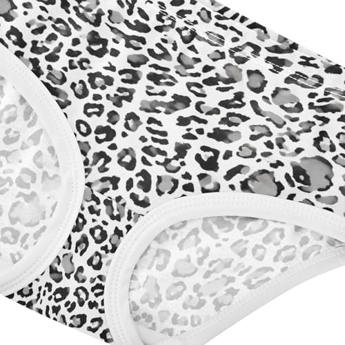Joisal Black Grey Leopard Spots Toddler Girls Underwear 2t Cotton Girl Panties Cute Flower Kids Briefs Undies4