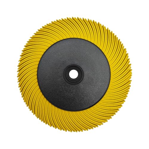 Image of Radial Bristle Brush, 6 in x 1 /2 in x 1 in, 80#, 1SET with Reduction Adapter