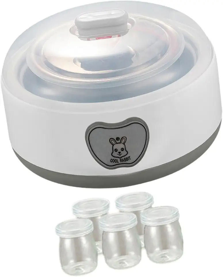Iogurteira Automática 1,2L Máquina de Fermentação Automática Iogurteira Elétrica, com 5 xícaras