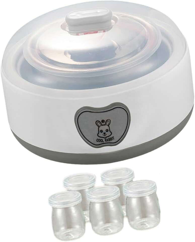 Iogurteira Automática 1,2L Máquina de Fermentação Automática Iogurteira Elétrica, com 5 xícaras