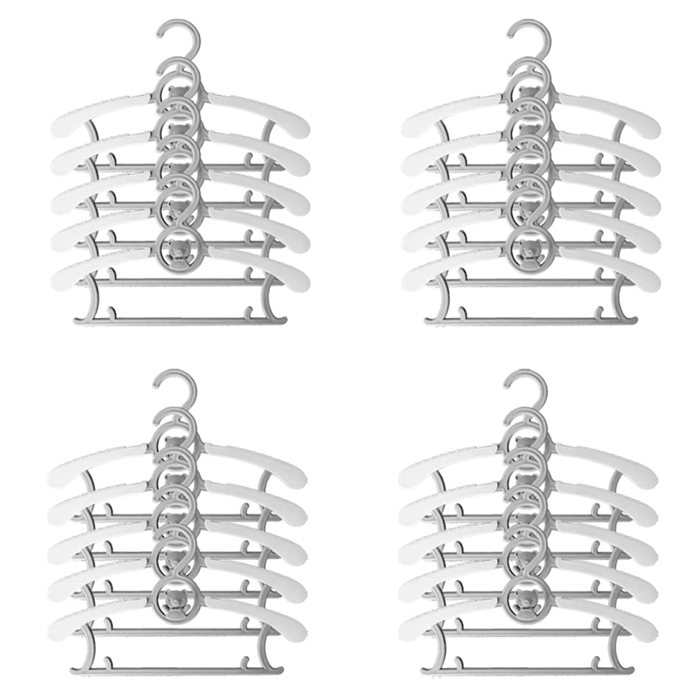 HGYZE Baby Nursery Closet Hangers, Ultra Thin Non-Slip and Extendable Laundry Infant Pant Hanger for Newborn Clothes - 20pcs Grey Gift - Adjustable Children Coat Hanger for Girl Boy Toddler Kids Child