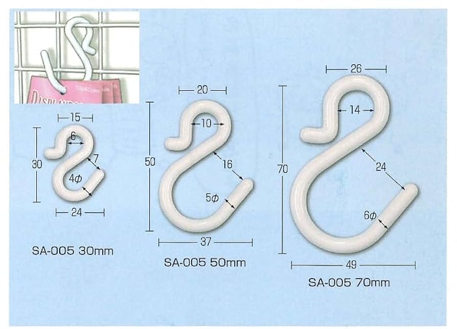 Amazon.co.jp: クリップSカン SA-005-30 白 500個入 旭世工業