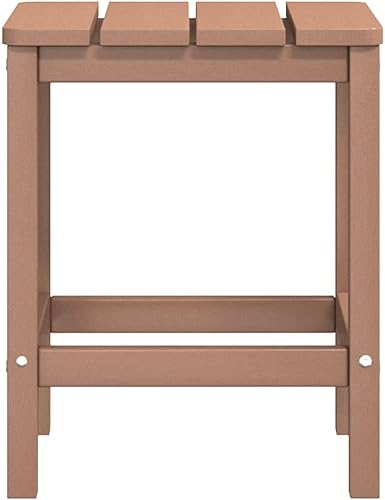 Miniatura 7 de Sillas Adirondack para patio con reposapiés y mesa HDPE marrón silla de patio al aire libre sillas de comedor al aire libre Sillas para Comedor