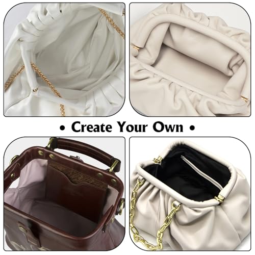 LWMTT 3 Stück Taschenrahmen Verschluesse 16cm 20cm 25cm Taschenbügel Taschen Verschluss für DIY Geldbeutel Handtasche Taschenzubehör