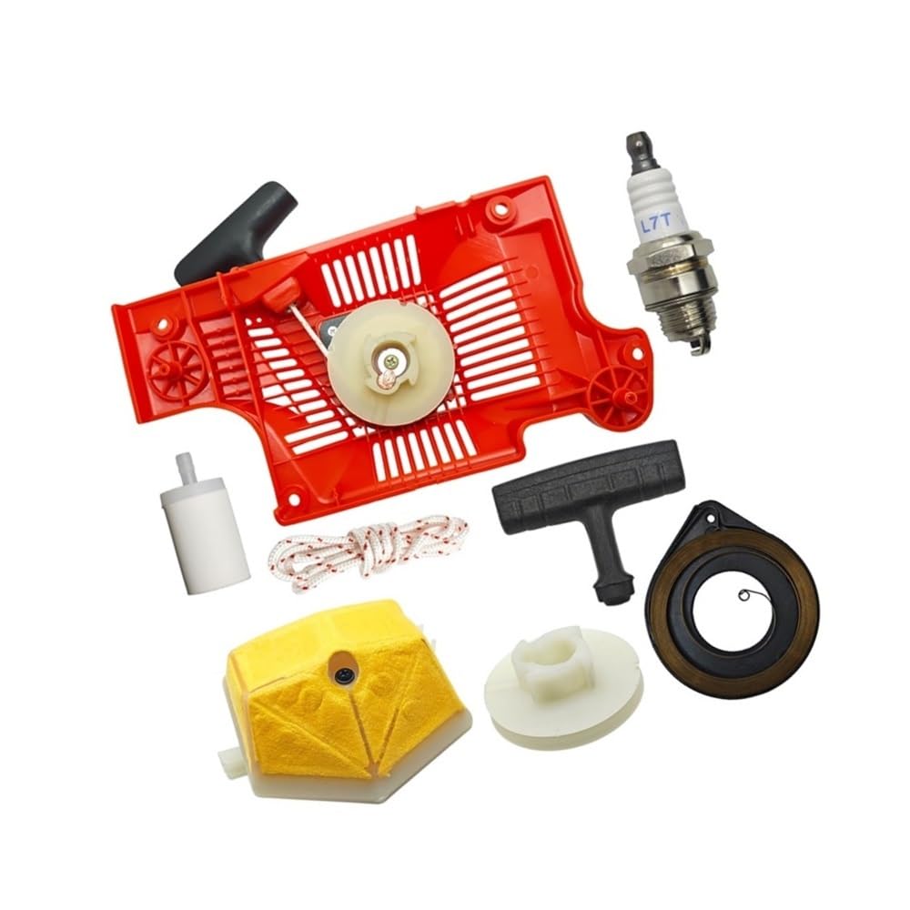 Kit de Aire de polea de Arranque de Retroceso Apto for Motosierra 50 51 55 503 60 88-03, 503 15 18 01 W Cuerda de Mango