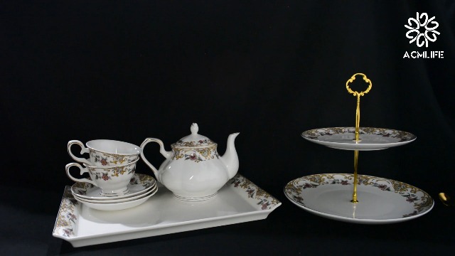 Amazon.com: ACMLIFE 3-Tier Serving Stand Porcelain Cupcake Stand 3