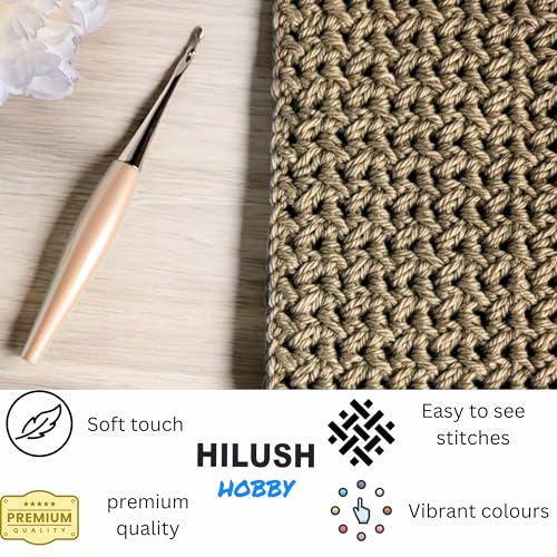 Image of Hobby,Wool Yarn dk Acrylic Hand Knitting Yarn Ball (100g /1 Ball),Suitable for Craft amigurumi Shade 001 (Off White)