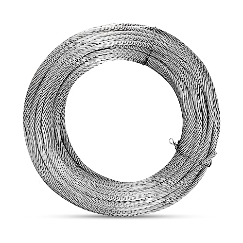 Cable de acero inoxidable 3/16 cuerda de alambre 150 pies resistente 7x19