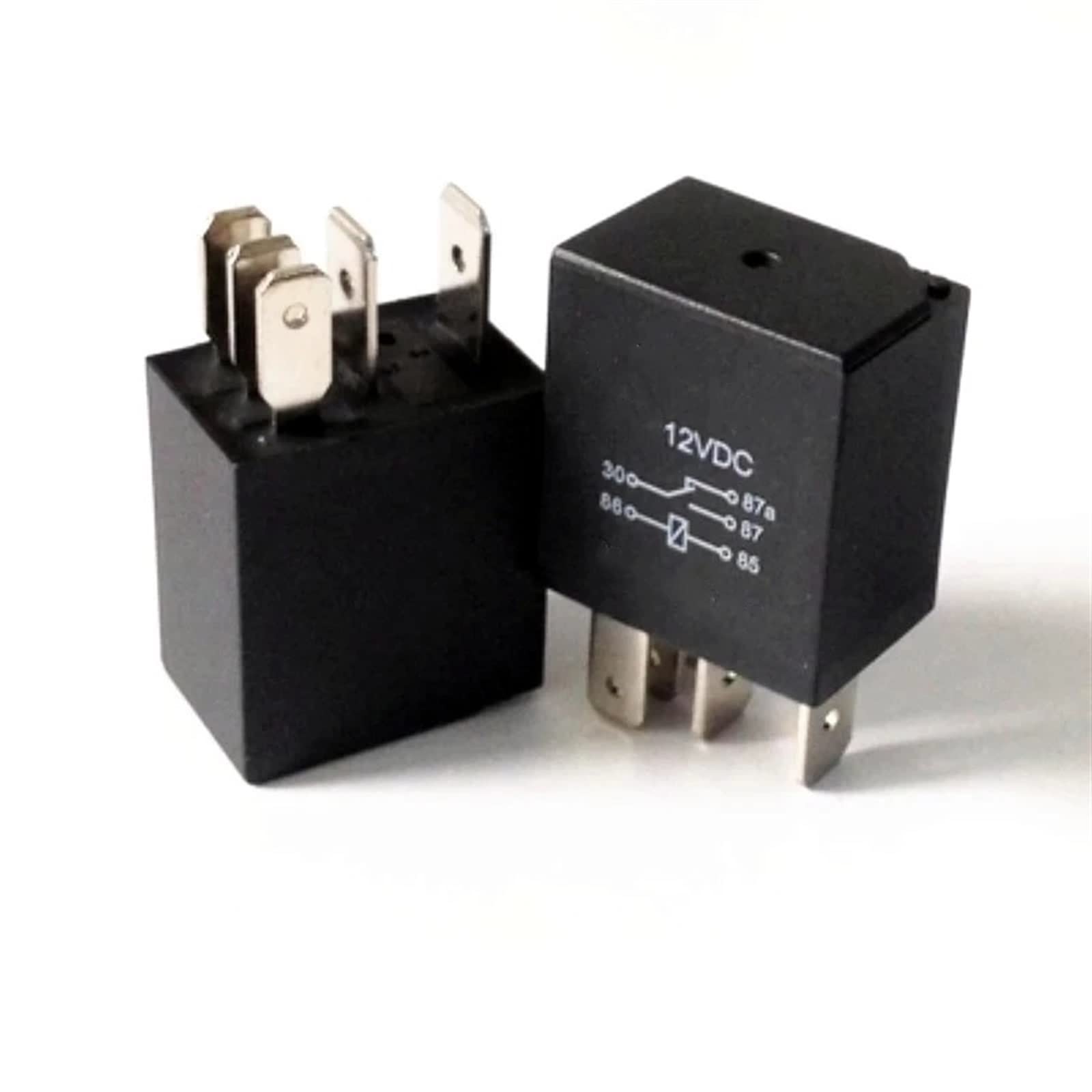 Przekaźnik samochodowy fioletowy przekaźnik samochodowy EFI 12V/24V 30A 4/5 stóp pompa oleju wodoodporna przeciwmgielna (12V 4 stopy)