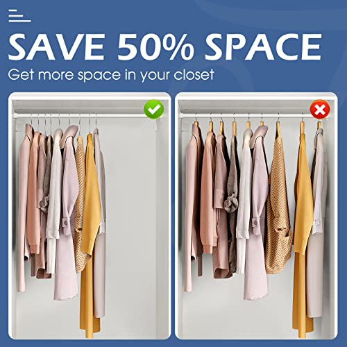 Sleeping Lamb Metal Hangers 100 Pack Clothes Hangers - Coat Hangers For Closet-16.4 Inch Stainless Steel Heavy Duty Hangers For Suits, Shirts, Pants #TOP4