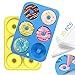 Aoibeely Molde para Donut de Silicona, 2 Piezas molde donuts,10 Piezas Bolsas de Pastelería, Solía hacer para Pasteles, Galletas, Bagels, Muffins (A)