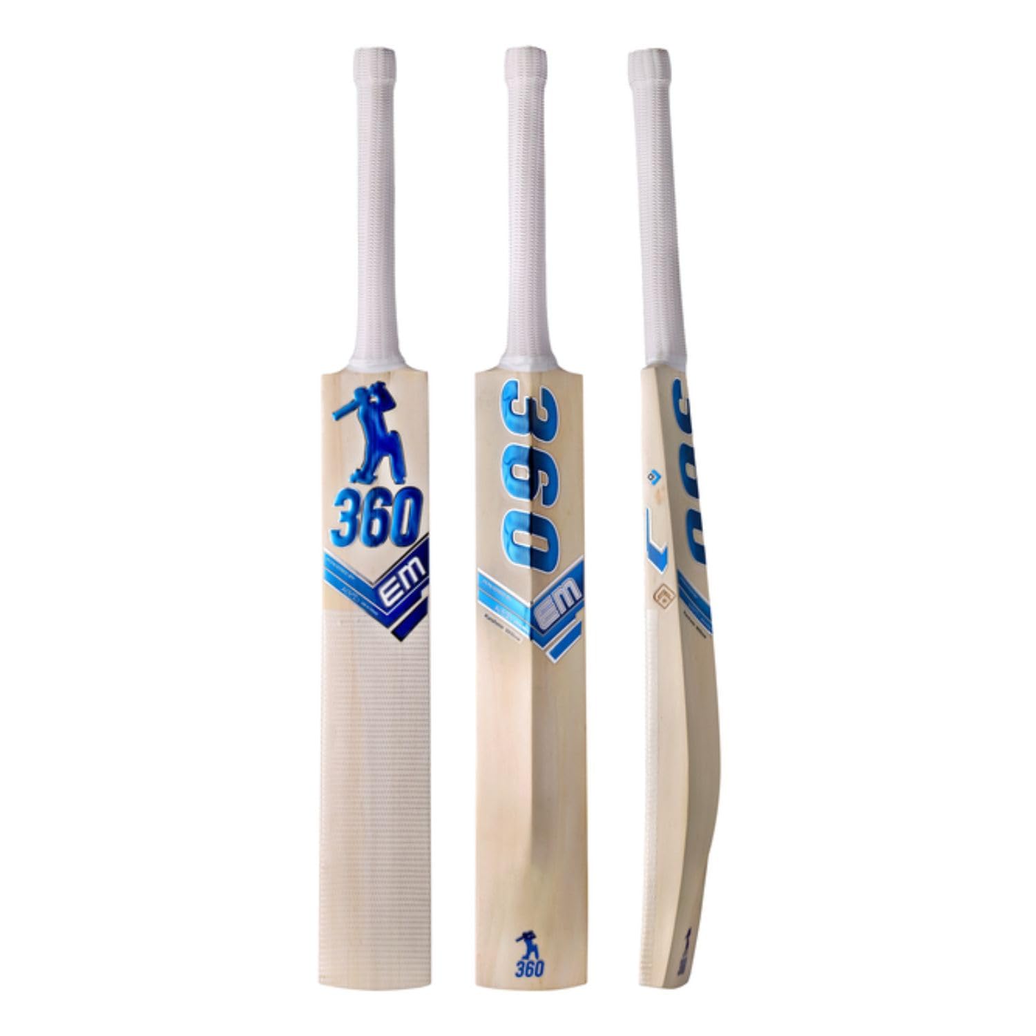 EM 360 Legacy Kashmir Willow Cricket Bat | Grade 1++ Selected Kashmir Willow | 360° Signature Profile | Semi-Oval Handle | Lightweight Cricket Bat for Club & Match Play-picture-10