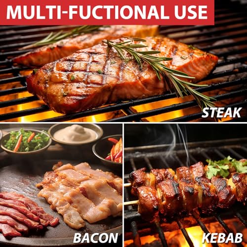 ppztkk Cast Iron Grill Press with Handlebars, 8.14 x 4.25 Inch BBQ Press, Bacon Press for Griddle, Burger Press for Griddle, Griddle Press, Meat Press Cast Iron
