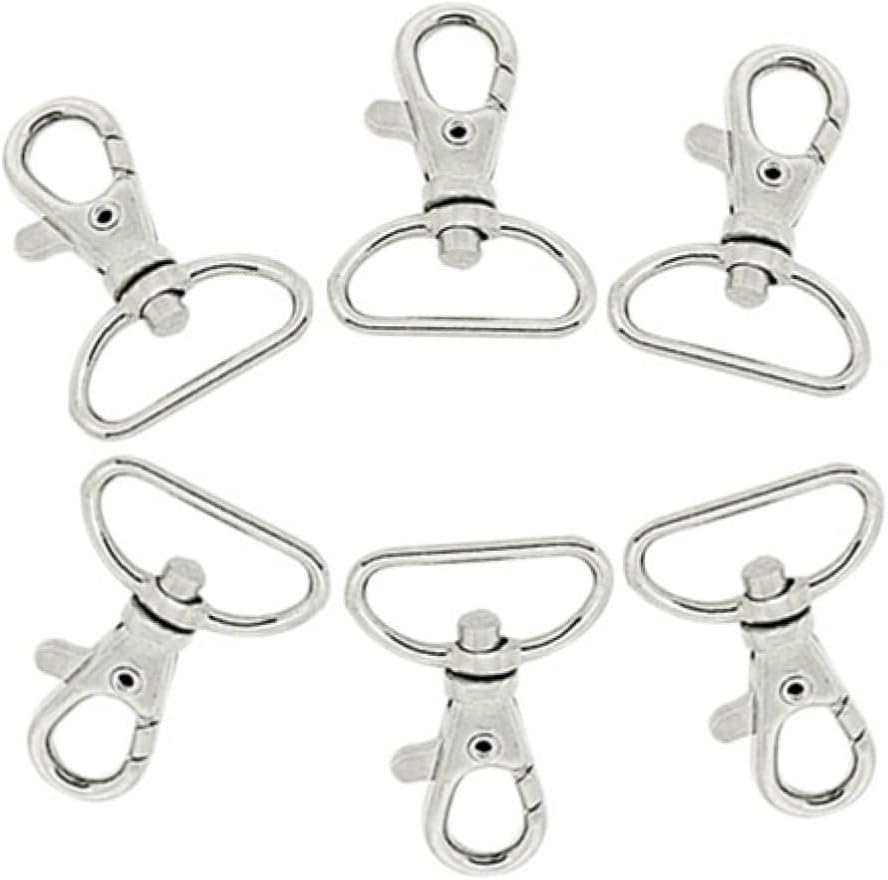 30pcs Zinc Alloy Dog Chain Keychain Swivel Snap Hooks for DIY Projects
