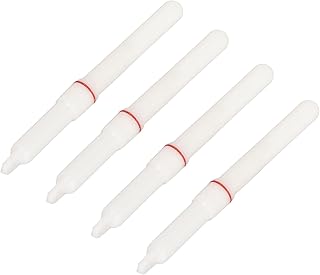 KIMISS フィッシンググロースティック4本 - ABS LEDフロートロッドチップ発光ライトステク、バッテリー付き、夜釣り用、防水釣りアクセサリーで視認性を向上